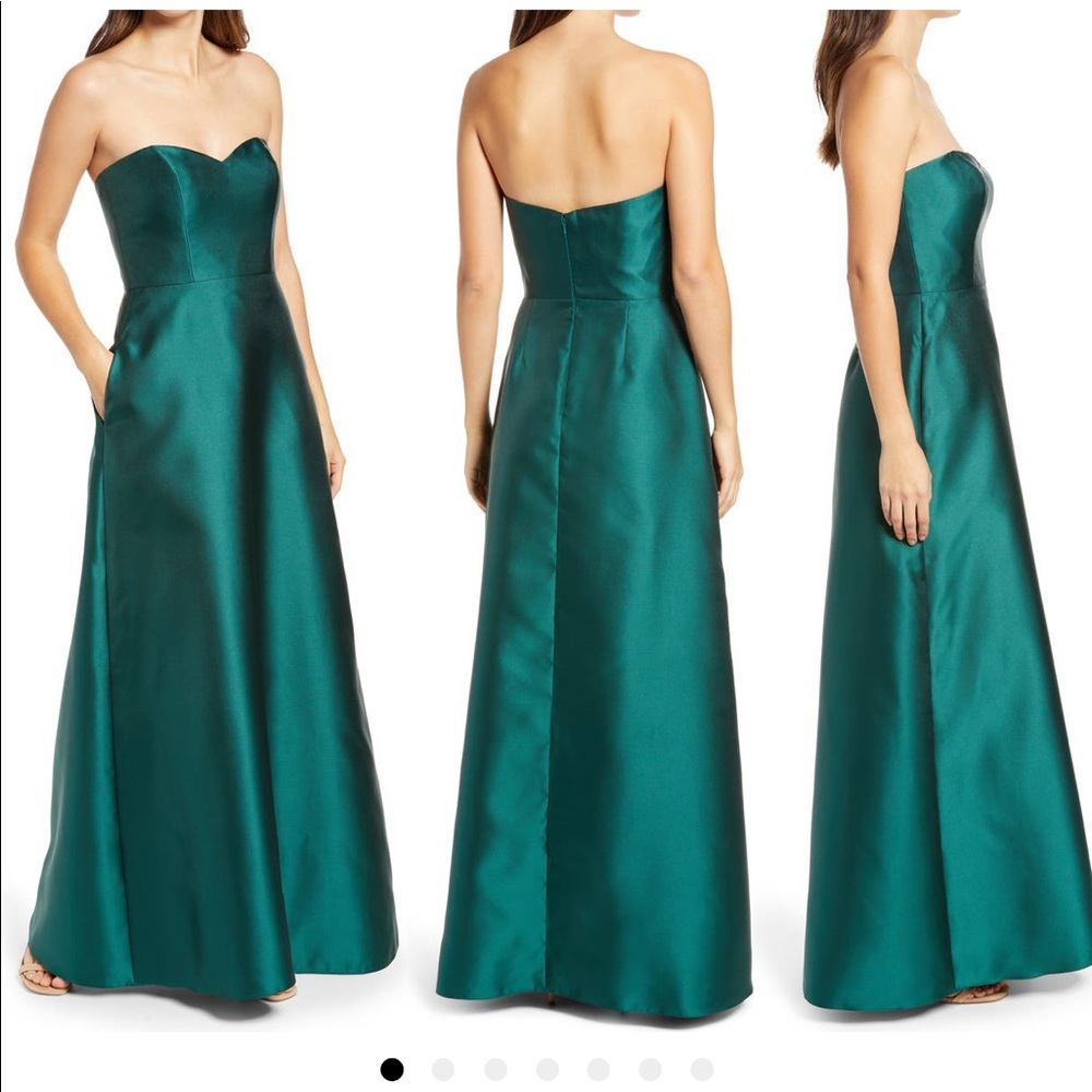 Alfred Sung Green Drew’s worn once. Size 2